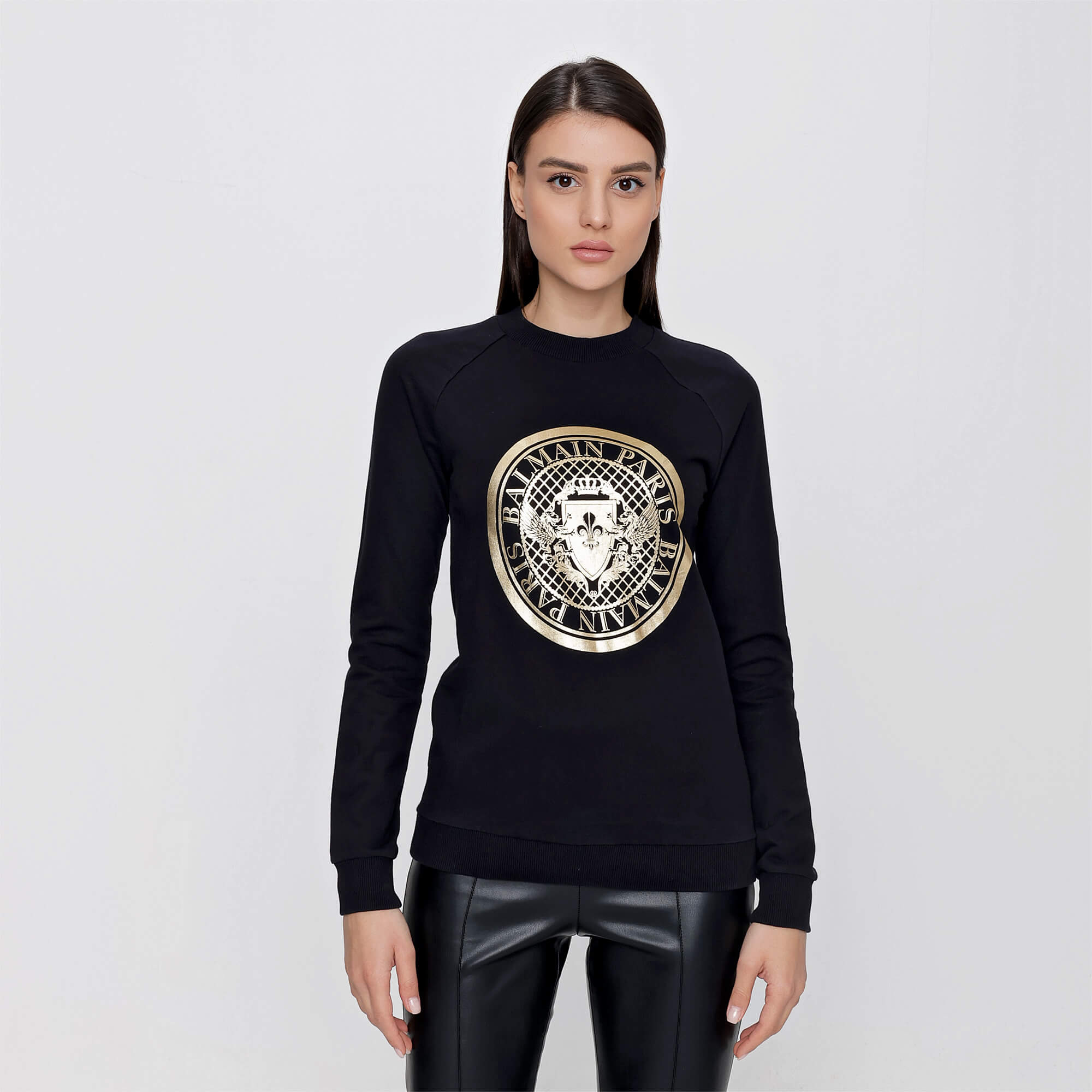 Balmain coin hot sale logo sweatshirt